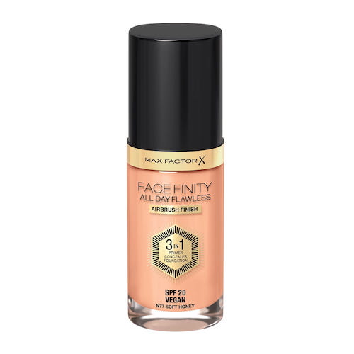 65345181645014897 Facefinity All Day Flawless 3w1 kryjący podkład w płynie N77 Soft Honey 30ml - obrazek 1