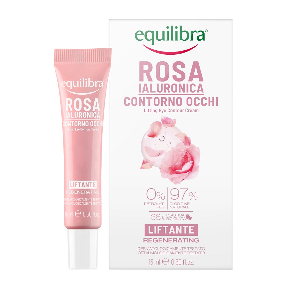 65410541652177649 Rosa Lifting Eye Contour Cream różany liftingujący krem pod oczy z kwasem hialuronowym 15ml - obrazek 1