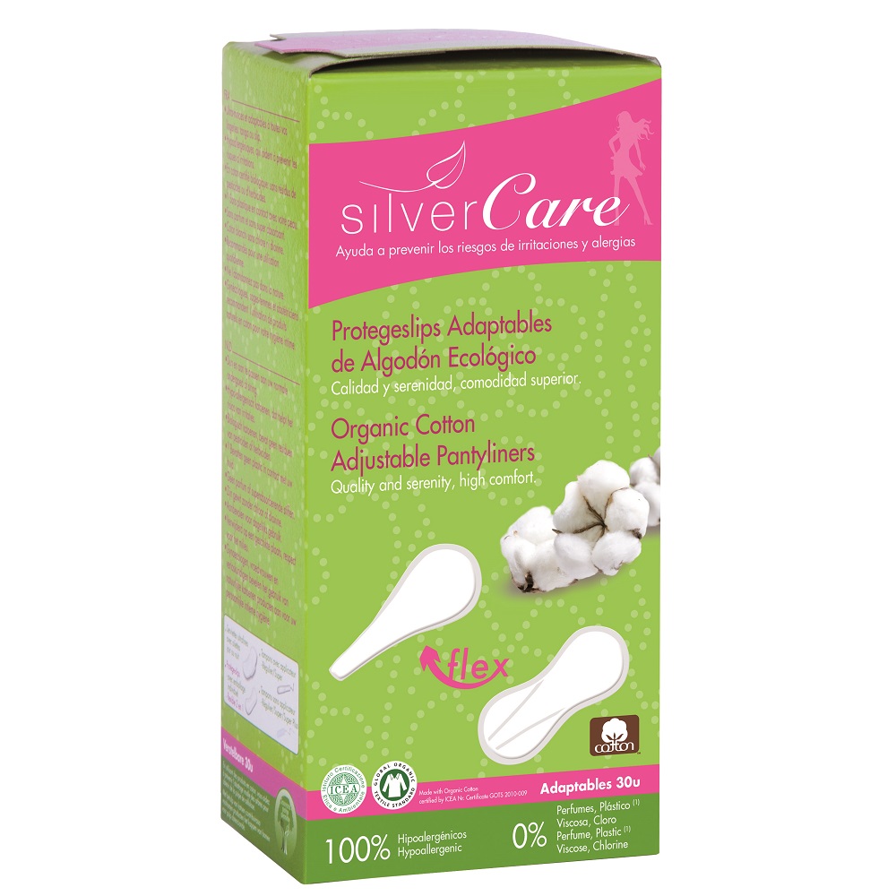 65433431687251917 Silver Care elastyczne wkładki higieniczne z bawełny organicznej 30szt - obrazek 1