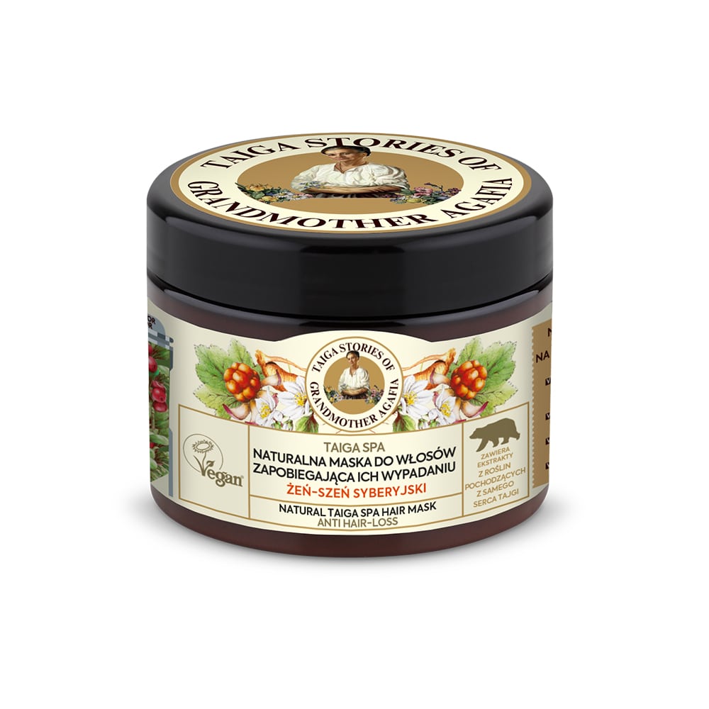 6550571604589947 Tajga Stories naturalna maska zapobiegająca wypadaniu włosów z żeń-szeniem syberyjskim 300ml - obrazek 1