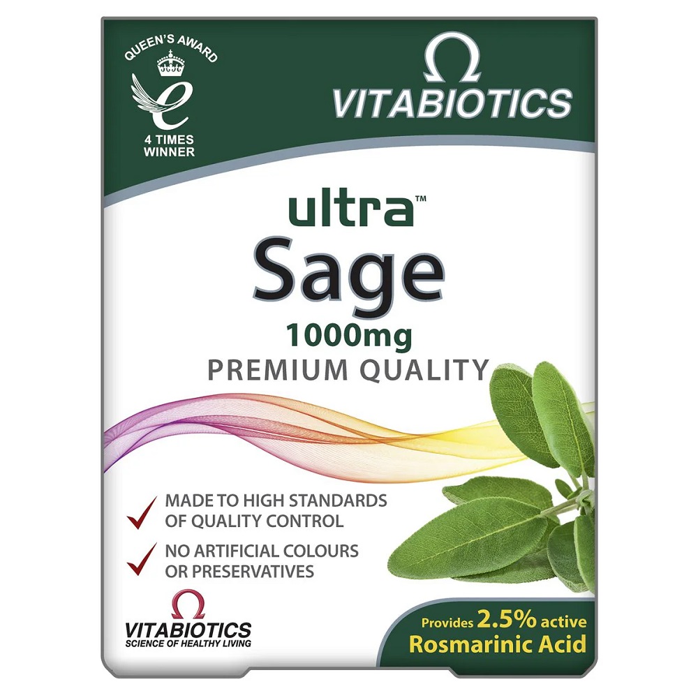 655201735830583 Ultra Sage suplement diety z szałwią 30 tabletek - obrazek 1