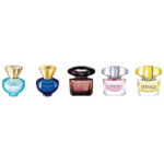 Miniatures Collection Crystal Noir woda toaletowa 5ml + Dylan Turquoise woda toaletowa 5ml + Yellow Diamond woda toaletowa 5ml + Bright Crystal woda toaletowa 5ml + Pour Femme Dylan Blue woda perfumowana 5ml