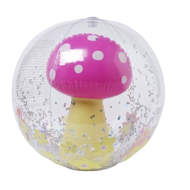 65674431688729053 Mima the Fairy dmuchana piłka plażowa 3D Lemon Lilac - obrazek 1