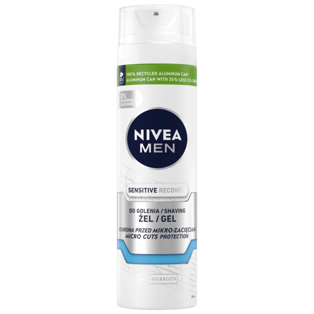 65702101753954054 Men Sensitive Recovery regenerujący żel do golenia 200ml - obrazek 1