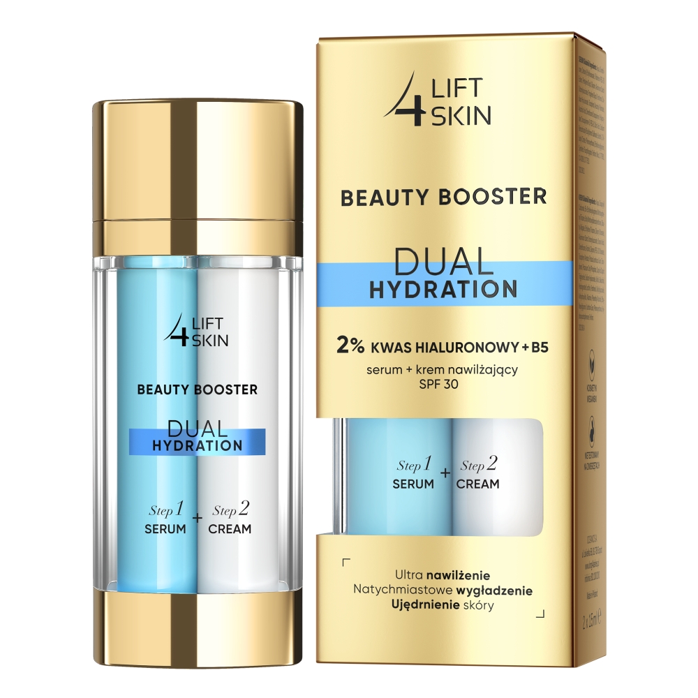 65774451675789326 Beauty Booster Dual Hydration 2% Kwas Hialuronowy B5 serum + krem nawilżający SPF30+ 2x15ml - obrazek 1