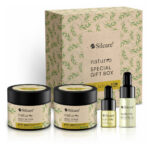 Naturro Special Gift Box zestaw masło do ciała 300ml + peeling do ciała 300ml + olejek naturalny 11ml + olejek do rzęs 6ml