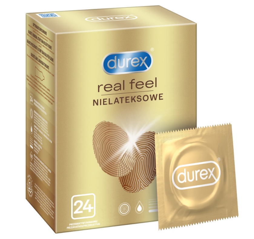 65834891646231501 Durex prezerwatywy bez lateksu Real Feel 24 szt bezlateksowe - obrazek 1