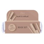 Back To School zestaw do makijażu z mini kosmetyczką 02 Beige