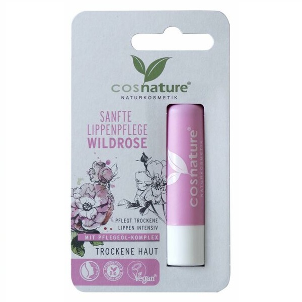 65889471631264509 Lip Care naturalny ochronny balsam do ust z olejkiem z dzikiej róży 4.8g - obrazek 1