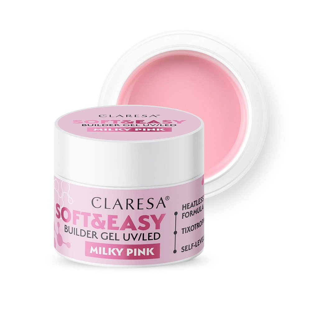 65905631743064011 Soft&Easy Builder Gel żel budujący Milky Pink 12g - obrazek 1