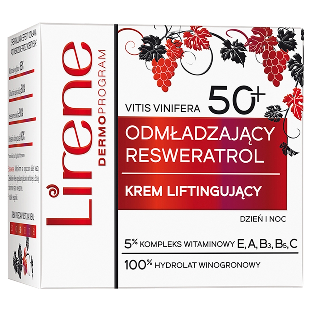 66075011649405937 Odmładzający Resweratrol 50+ krem liftingujący na dzień i noc 50ml - obrazek 1