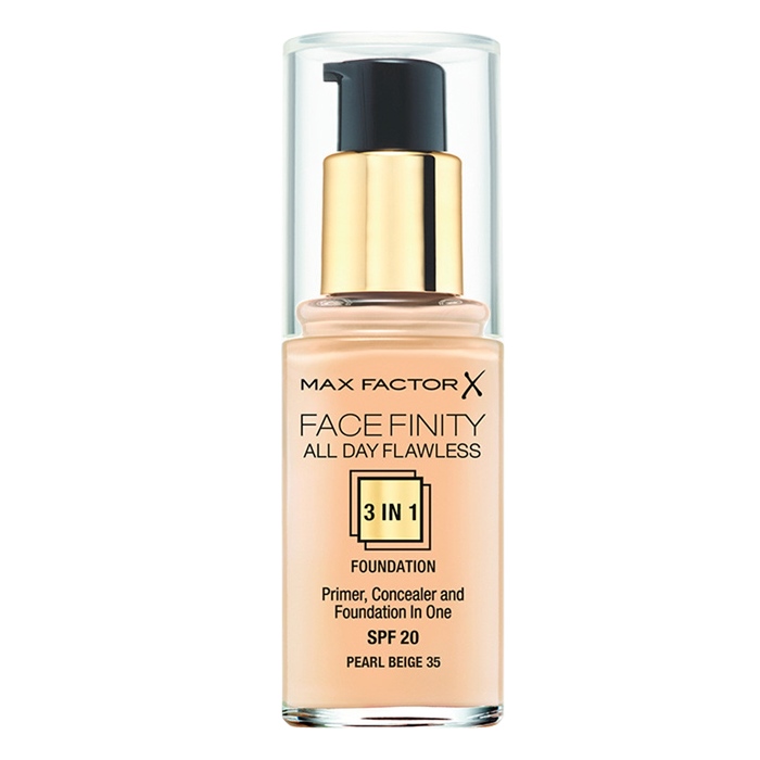 66286091649412430 Facefinity All Day Flawless 3 w 1 kryjący podkład w płynie 35 Pearl Beige 30ml - obrazek 1