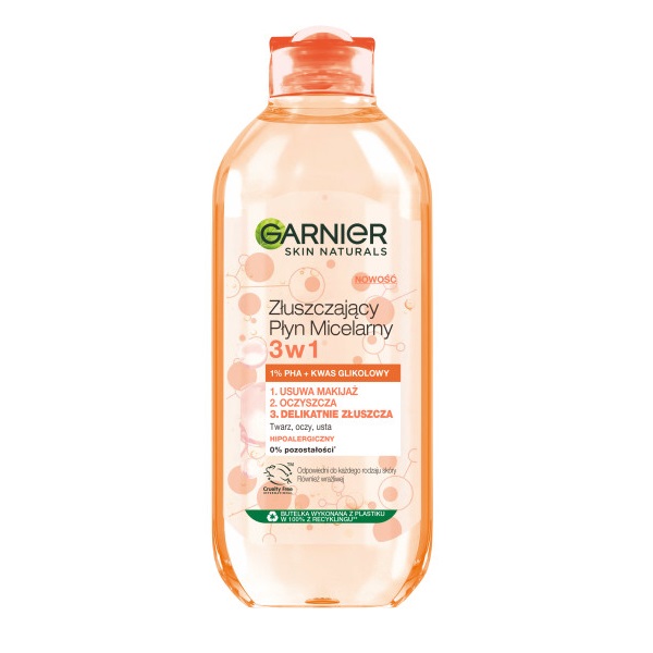 66515691676955804 Skin Naturals złuszczający płyn micelarny 3w1 400ml - obrazek 1