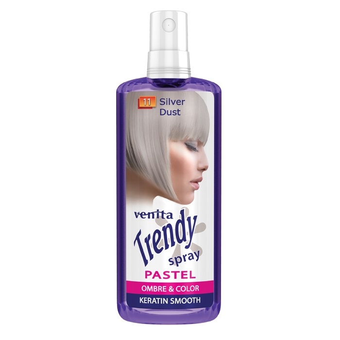 66583091615188182 Trendy Spray Pastel koloryzujący spray do włosów 11 Silver Dust 200ml - obrazek 1