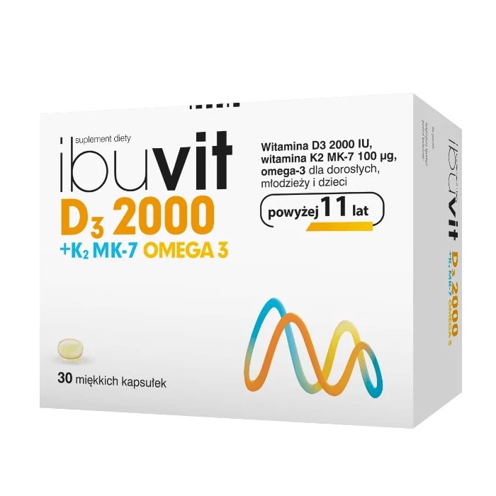 66746431764148147 D3 2000 + K2 MK-7 + OMEGA 3 suplement diety 30 kapsułek - obrazek 1