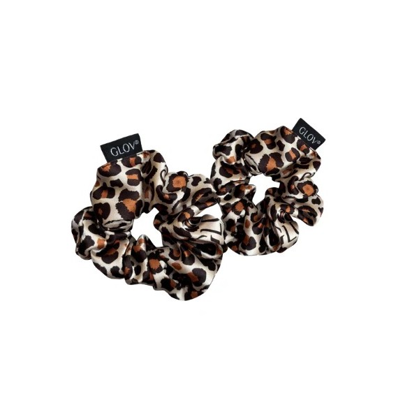 66953901764750946 Satin Scrunchies satynowe gumki do włosów S Cheetah 2szt - obrazek 1