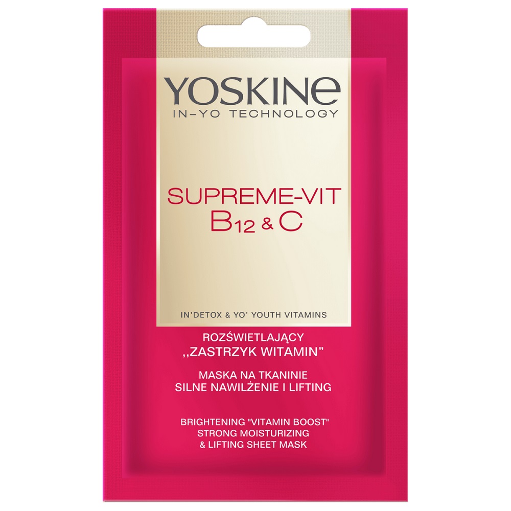 66954541750242456 Supreme-Vit B12 + C maska na tkaninie silnie nawilżenie i lifting 20ml - obrazek 1