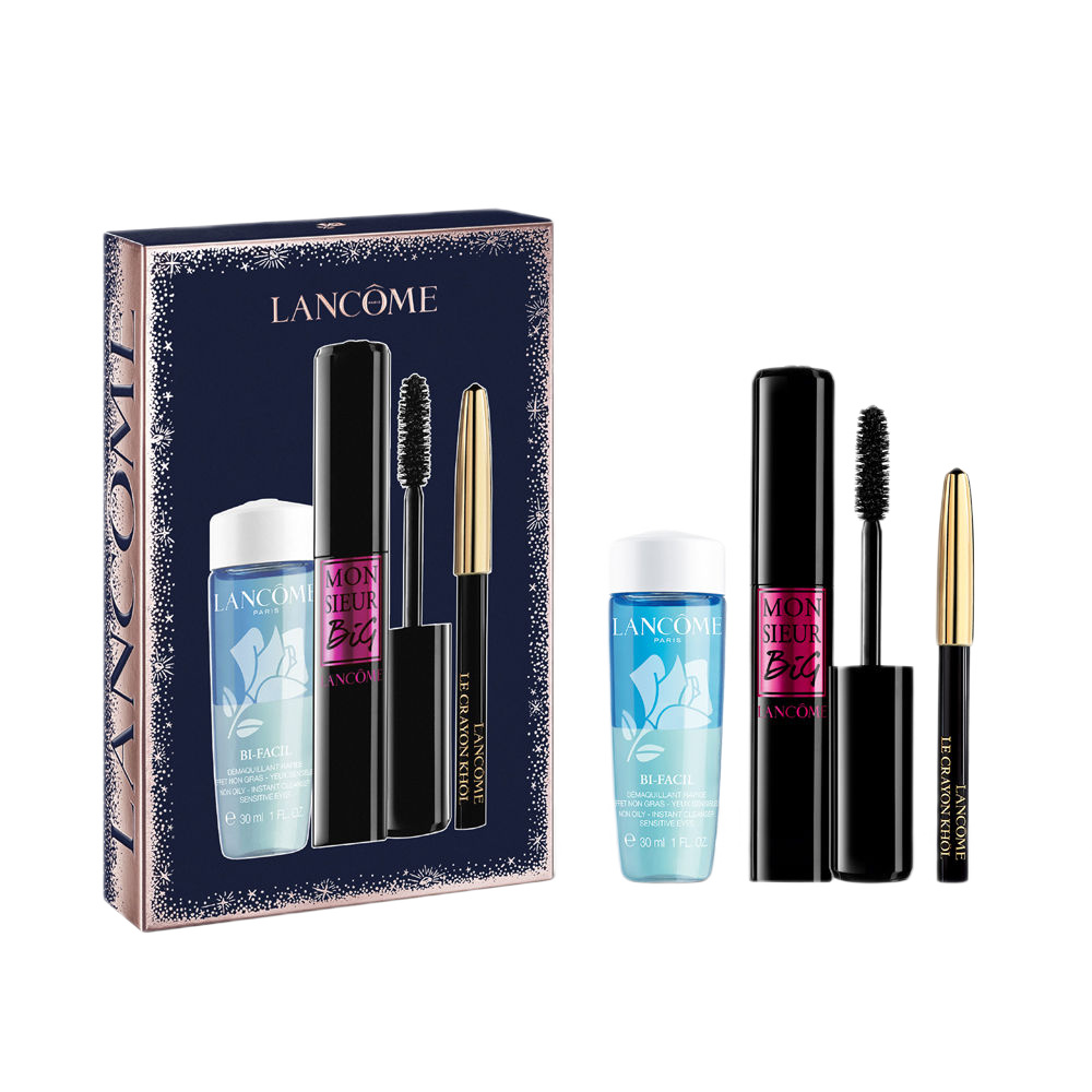66969961733222927 Monsieur Big Mascara Routine Gift Set zestaw tusz do rzęs 01 10ml + mini kredka do oczu 0.7g + płyn do demakijażu oczu 30ml - obrazek 1