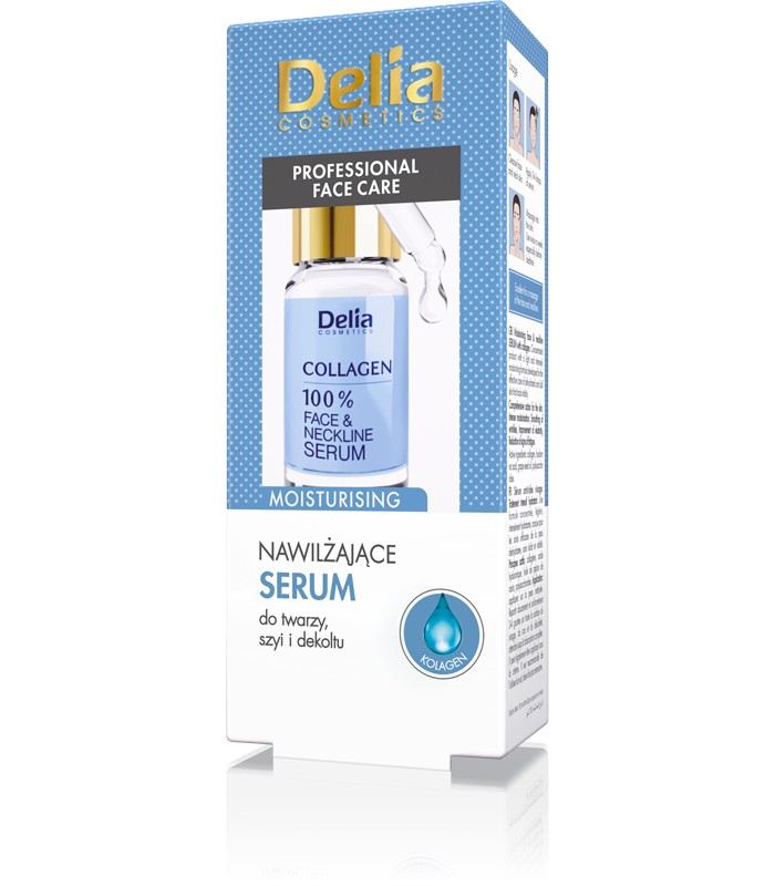 67002011618407090 Professional Face Care nawilżające serum do twarzy szyi i dekoltu Kolagen 10ml - obrazek 1