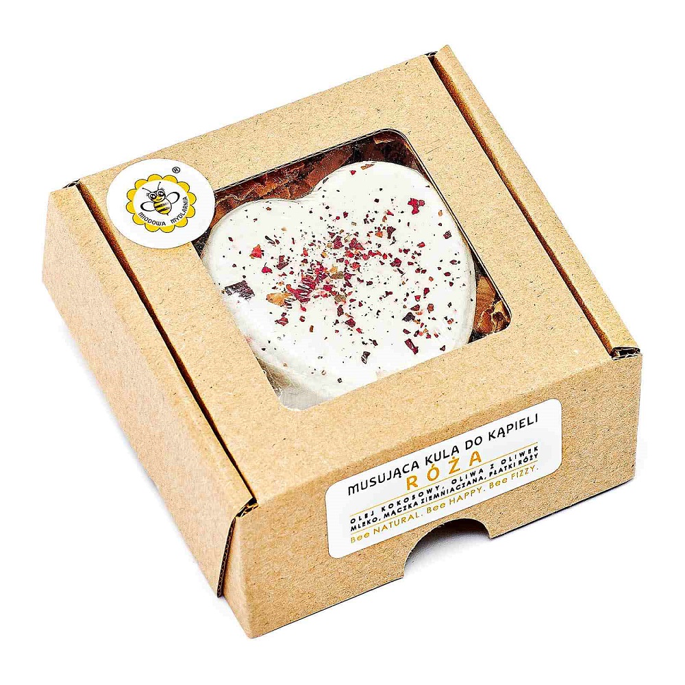 67058451727079234 Musująca kula do kąpieli Róża 80g - obrazek 1