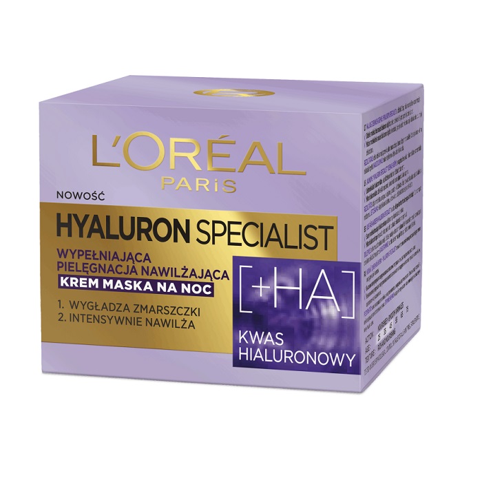 67188811581663928 Hyaluron Specialist krem maska na noc wypełniająca pielęgnacja nawilżająca 50ml - obrazek 1