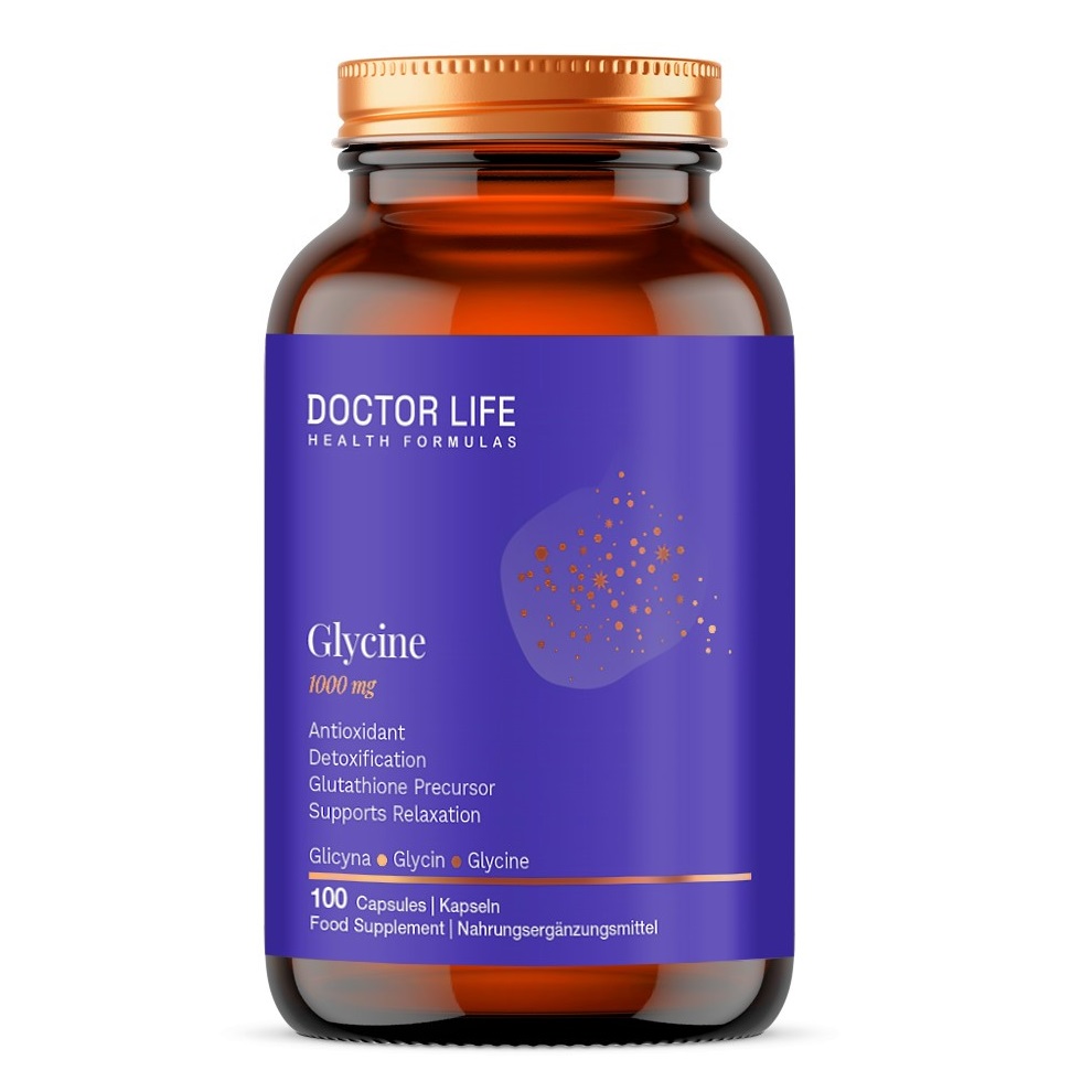 67216011738158097 Glycine 1000mg suplement diety 100 kapsułek - obrazek 1