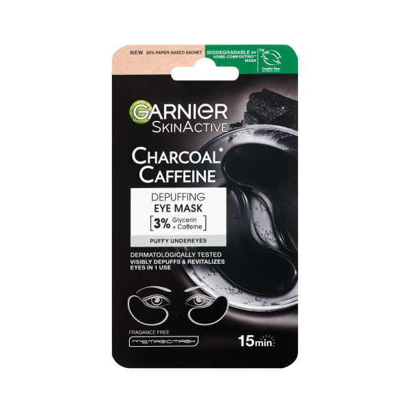 67374511710850891 Charcoal + Caffeine płatki pod oczy redukujące opuchliznę 5g - obrazek 1