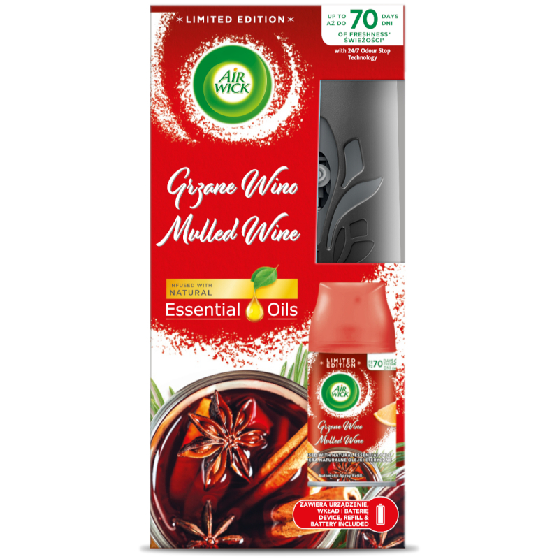67585291677144739 Freshmatic automatyczny odświeżacz powietrza i wkład Grzane Wino 250ml - obrazek 1