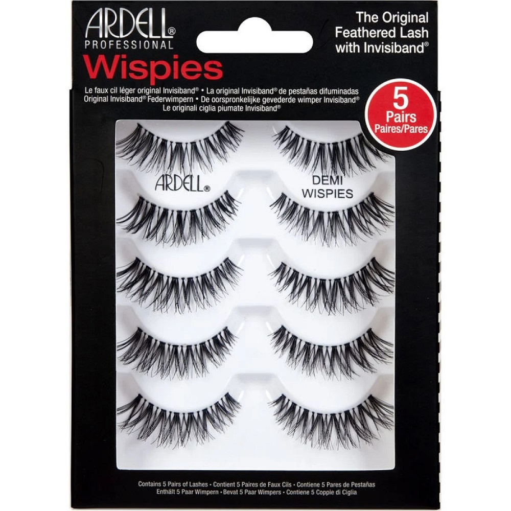 67591021744104011 Demi Wispies Multipack sztuczne rzęsy na pasku 5 par Black - obrazek 1