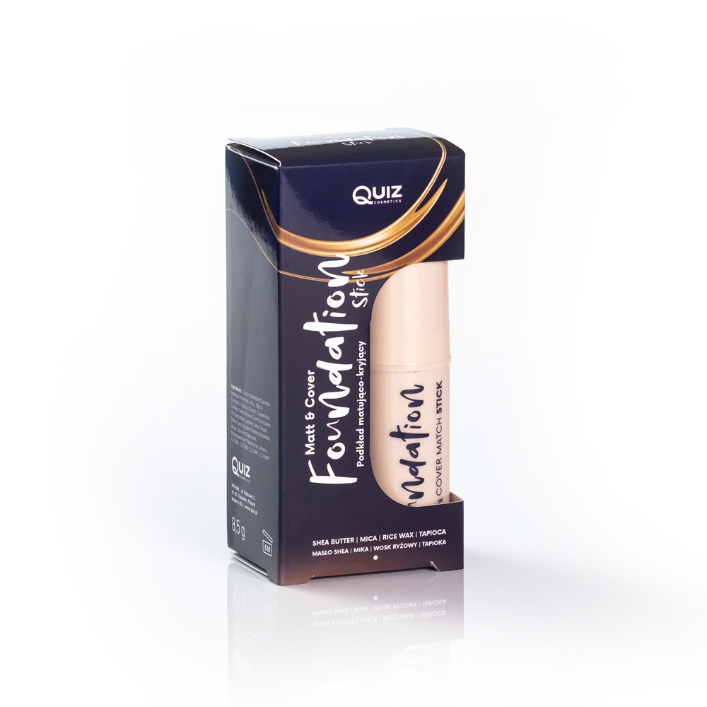 67662181758694524 Matt & Cover Stick Foundation kryjący podkład w sticku wzbogacony olejem rycynowym i masłem shea Natural 7.5g - obrazek 1