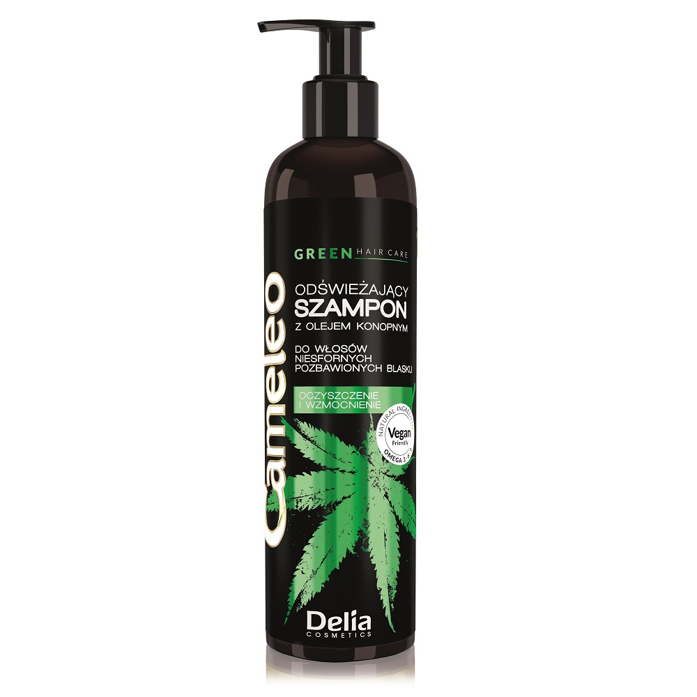 67752811617964675 Green Hair Care odświeżający szampon z olejem konopnym do włosów niesfornych 250ml - obrazek 1