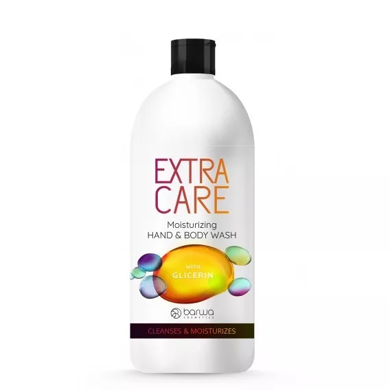 6780291643023072 Extra Care nawilżające mydło w płynie do rąk i ciała z gliceryną 500ml - obrazek 1