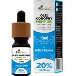Hemp Oil Full Spectrum 20% 2000mg suplement diety w kroplach Olej Konopny + Melatonina 10ml