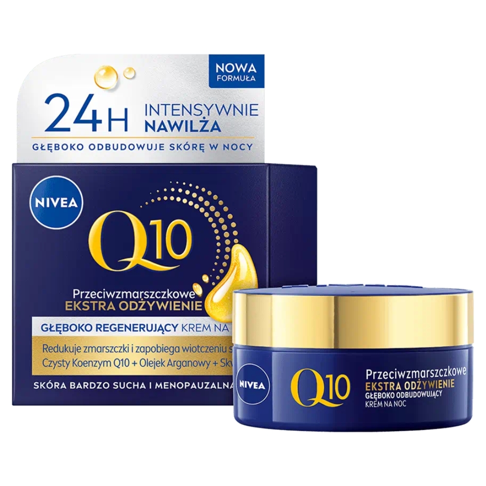67909981753908538 Q10 Ekstra Odżywienie przeciwzmarszczkowy odbudowujący krem na noc 50ml - obrazek 1
