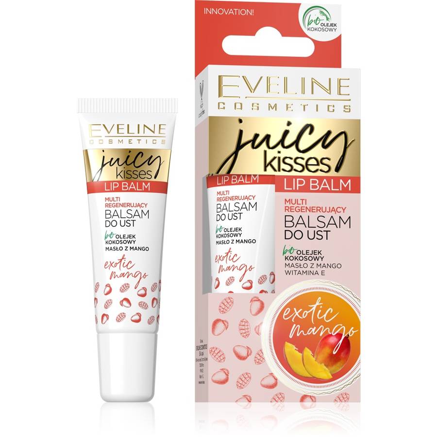 67910081602839027 Juicy Kisses Lip Balm multi regenerujący balsam do ust Exotic Mango 12ml - obrazek 1