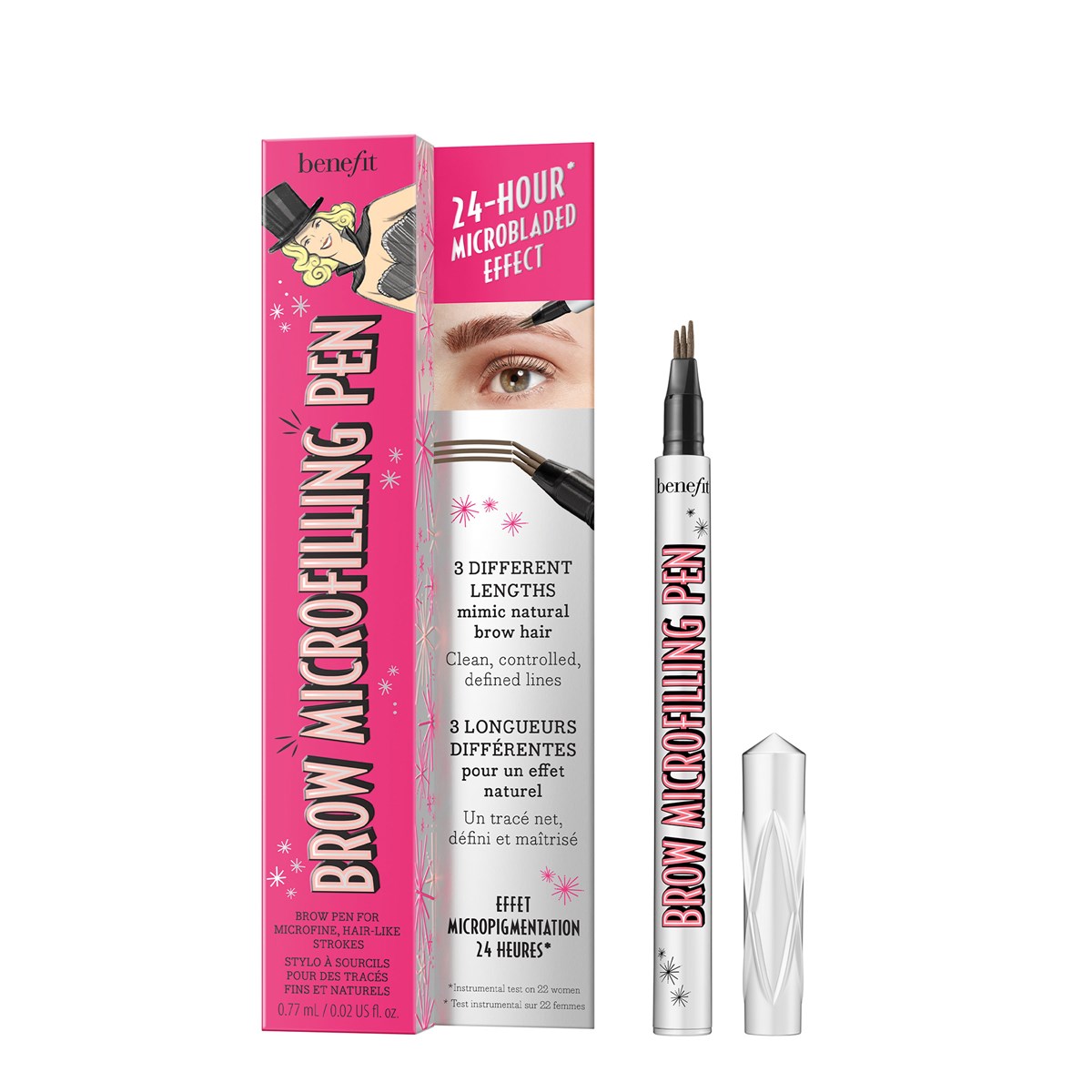 67963081652069494 Brow Microfilling Pen pisak do brwi 3.5 Medium Brown 0.77g - obrazek 1