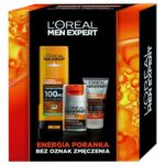 Men Expert Hydra Energetic zestaw żel pod prysznic 400ml + krem nawilżający 50ml + żel do mycia twarzy 100ml