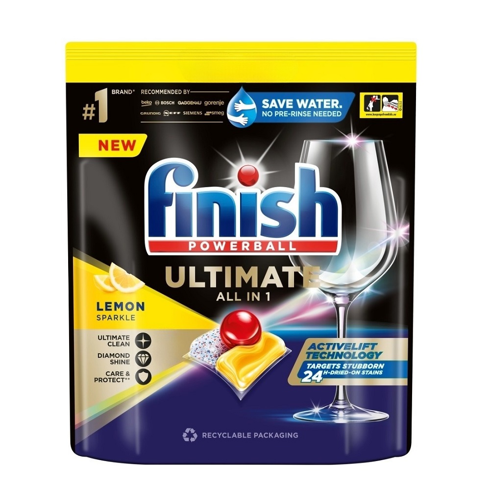 68016771716453248 Ultimate All in 1 kapsułki do zmywarki Lemon 4szt - obrazek 1