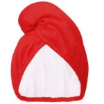 Satin Towel Wrap dwustronny turban satynowy do włosów Red