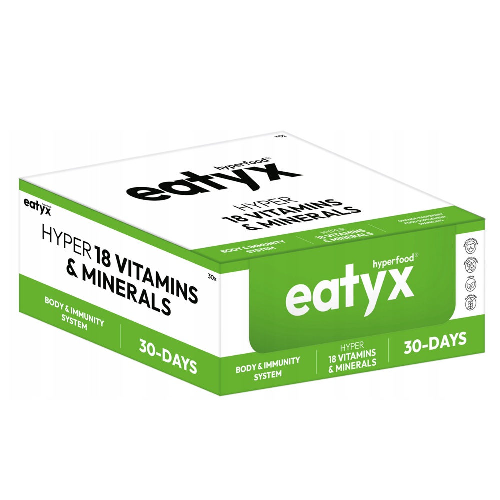 68231731777456868 Hyper 18 Vitamins & Minerals Booster suplement diety w formie shota Witaminy i Minerały 30x95ml - obrazek 1