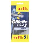 Blue 3 Smooth jednorazowe maszynki do golenia dla mężczyzn 5szt