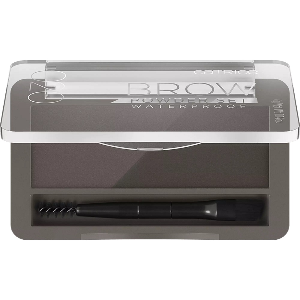 6837161725880703 Brow Powder Set wodoodporny zestaw do brwi w pudrze 020 Ash Brown 4g - obrazek 1