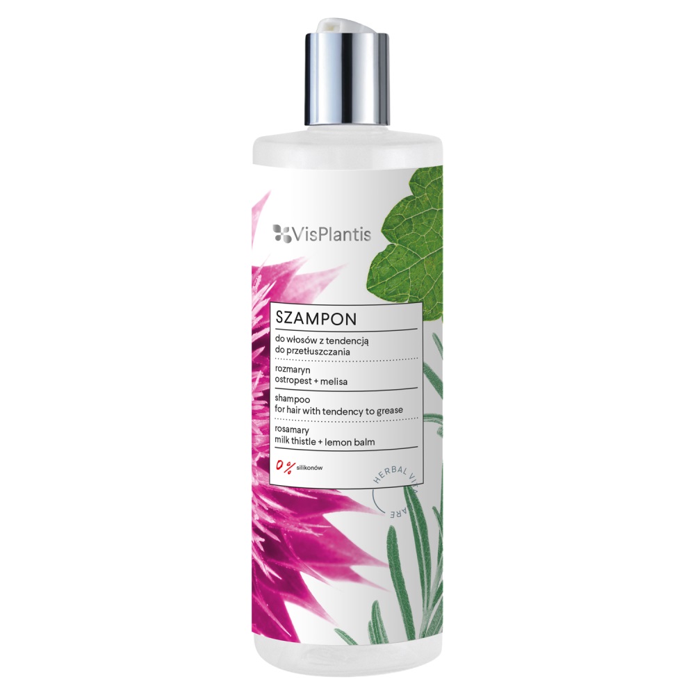 68439211608022952 Szampon do włosów z tendencją do przetłuszczania się Rozmaryn Ostropest i Melisa 400ml - obrazek 1
