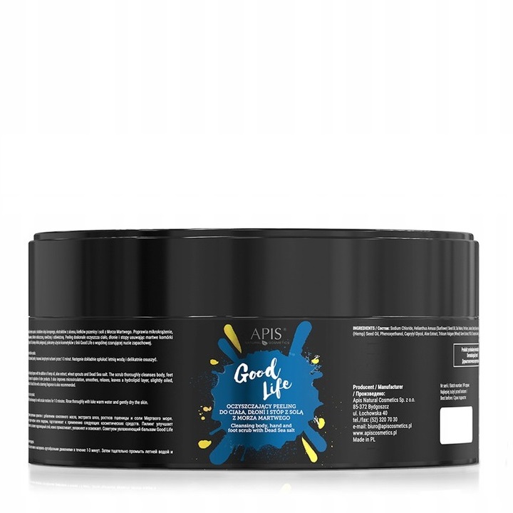 68493471632495799 Good Life oczyszczający peeling do ciała dłoni i stóp 250g - obrazek 1