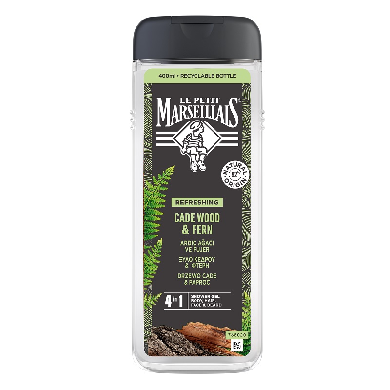 6849751685006535 Nature For Men żel pod prysznic 4w1 Drzewo Cade & Paproć 400ml - obrazek 1