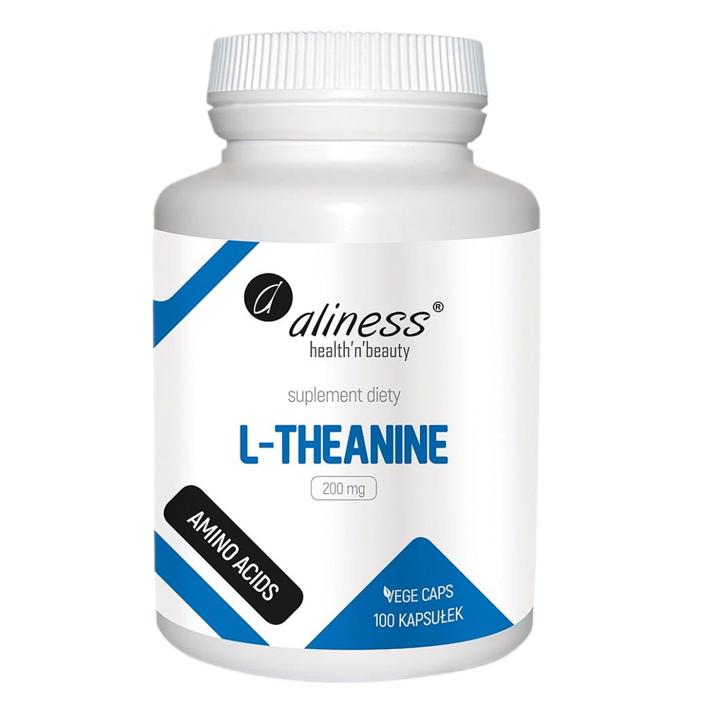 68506861763975393 L-Theanine 200 mg suplement diety 100 kapsułek - obrazek 1