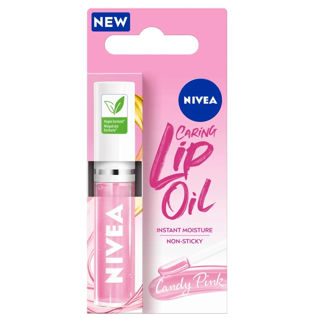 686731751268865 Caring Lip Oil pielęgnujący olejek do ust Candy Pink 5.5ml - obrazek 1