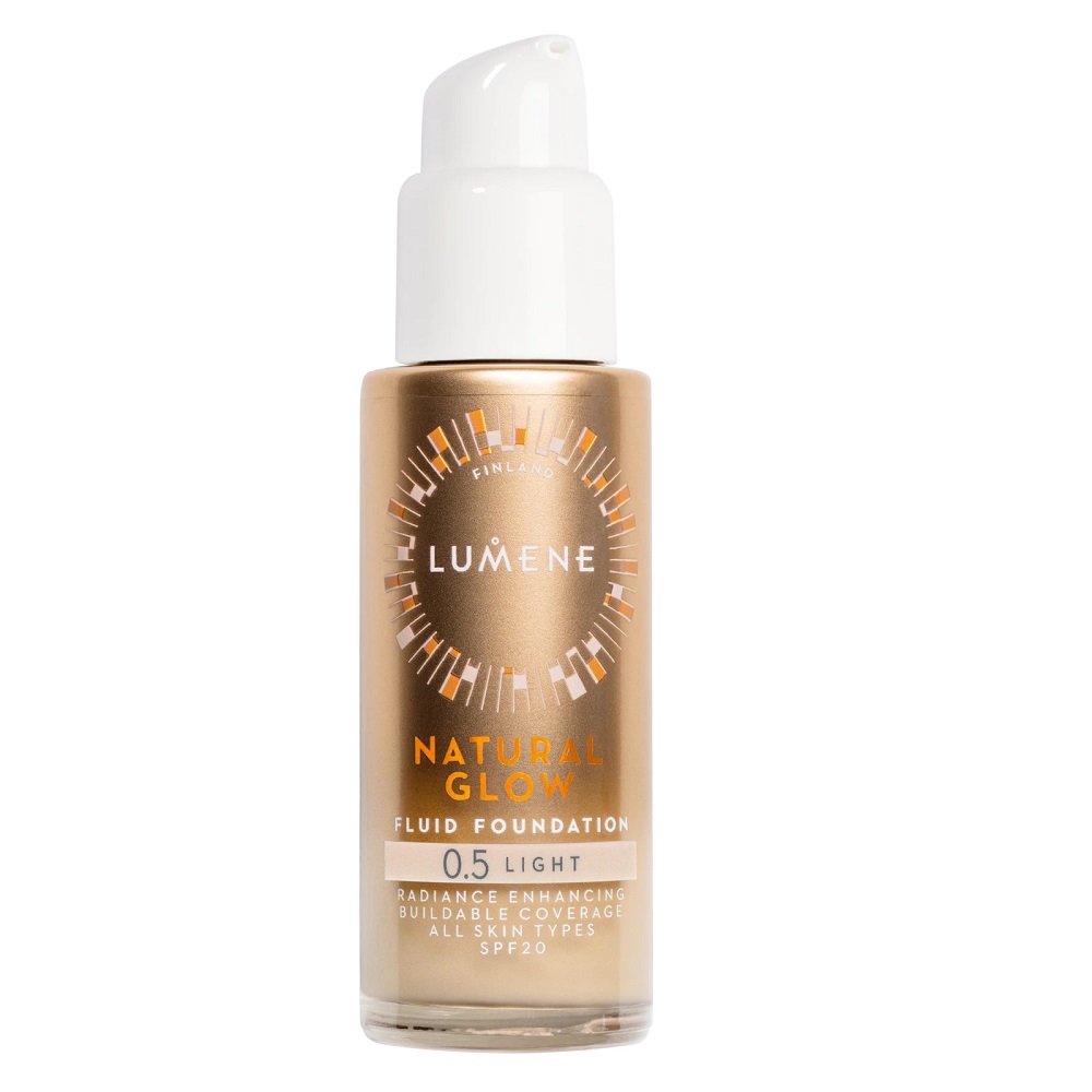 68796301748945392 Natural Glow Fluid Foundation SPF20 podkład rozświetlająco-wygładzający 0.5 Light 30ml - obrazek 1