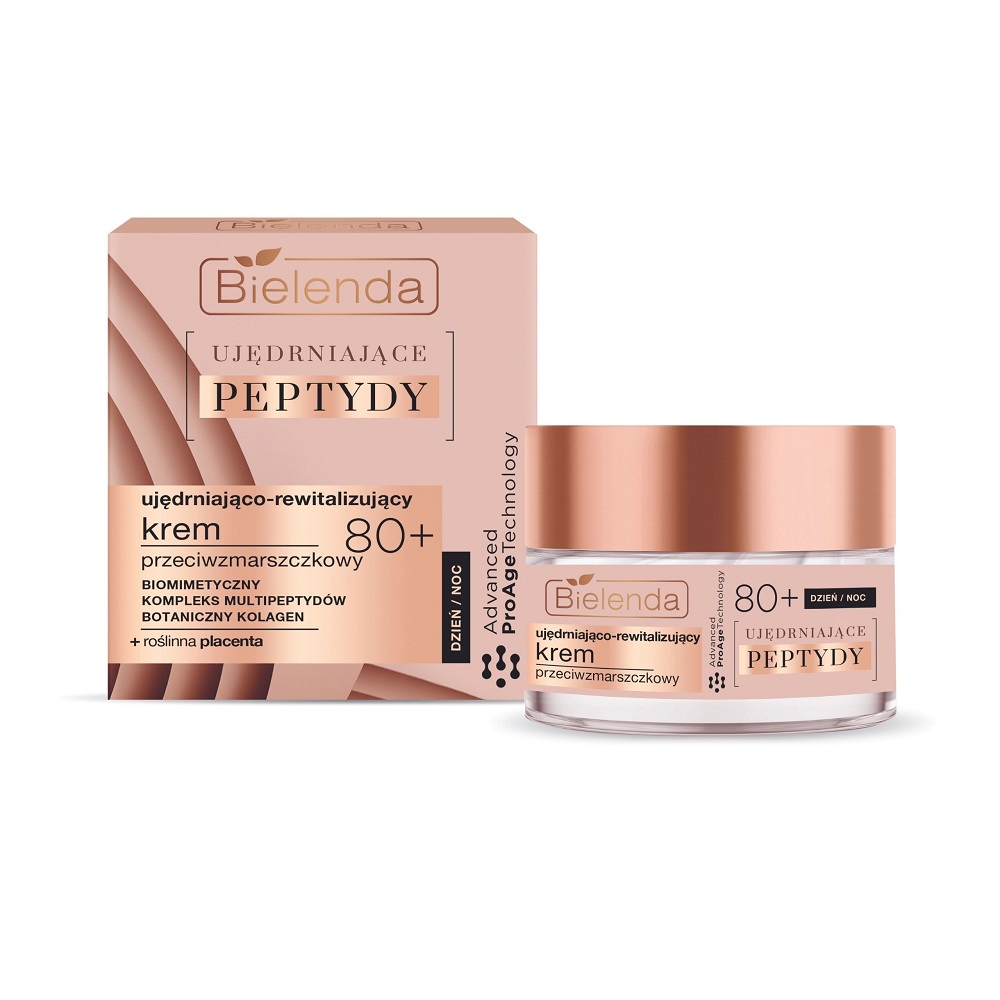 68872631715850706 Ujędrniające Peptydy 80+ ujędrniająco-rewitalizujący krem przeciwzmarszczkowy na dzień i noc 50ml - obrazek 1