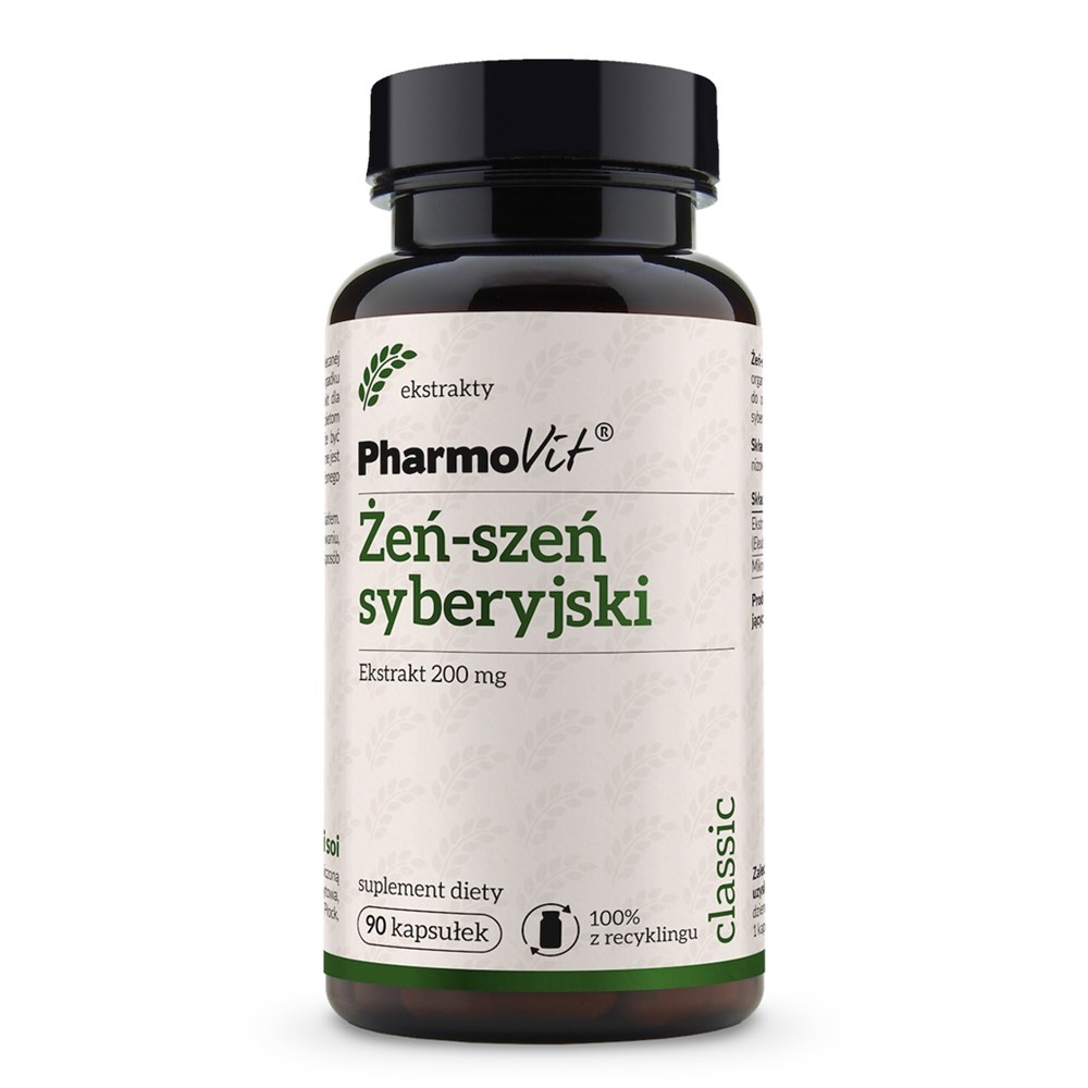 68875241746004594 Żeń-szeń syberyjski 200mg suplement diety 90 kapsułek - obrazek 1